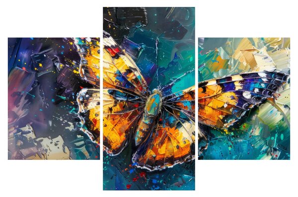 Kép - Pillangó, olajfestmény (90x60 cm)