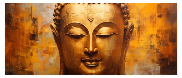 Kép - Buddha, olajfestmény (120x50 cm)