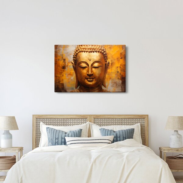 Kép - Buddha, olajfestmény (90x60 cm)