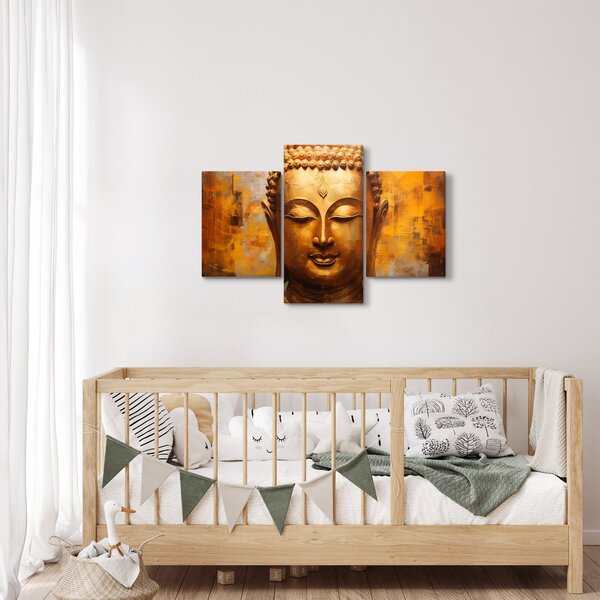 Kép - Buddha, olajfestmény (90x60 cm)