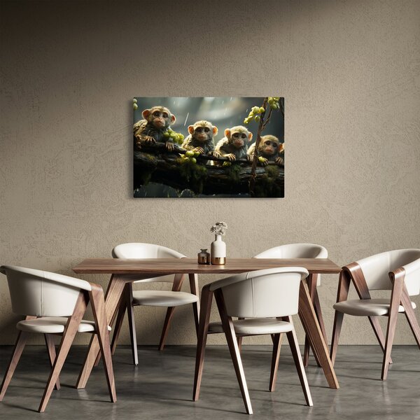 Kép - Majmok (90x60 cm)