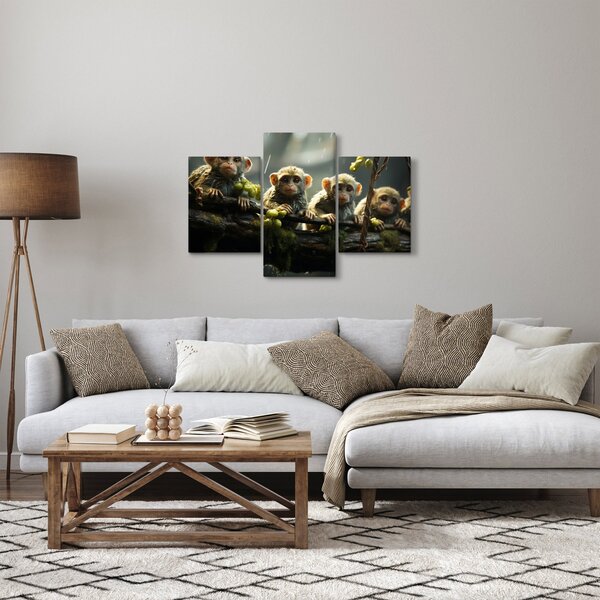 Kép - Majmok (90x60 cm)