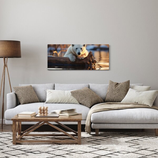 Kép - Jegesmedve (120x50 cm)