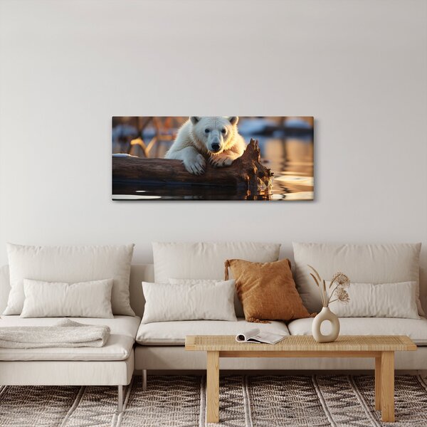 Kép - Jegesmedve (120x50 cm)