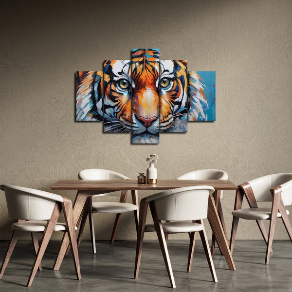 Kép - Tigris látképe, festmény (150x105 cm)