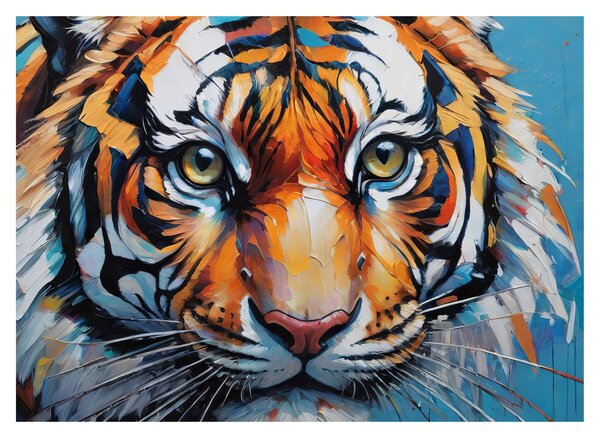 Kép - Tigris látképe, festmény (70x50 cm)