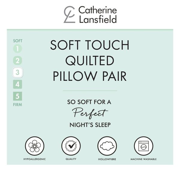 Párna 2 db-os 74x48 cm Quilted Comfort Embossed – Catherine Lansfield