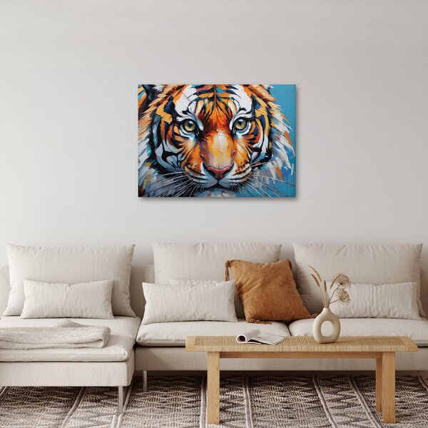 Kép - Tigris látképe, festmény (70x50 cm)