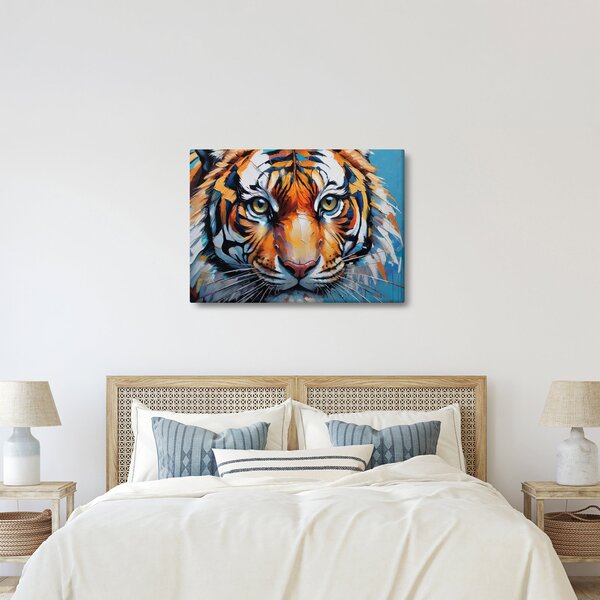 Kép - Tigris látképe, festmény (70x50 cm)