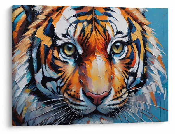Kép - Tigris látképe, festmény (70x50 cm)