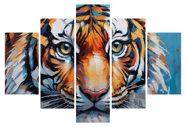 Kép - Tigris látképe, festmény (150x105 cm)