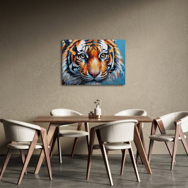 Kép - Tigris látképe, festmény (70x50 cm)