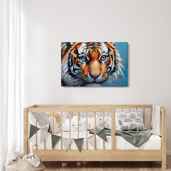 Kép - Tigris látképe, festmény (90x60 cm)