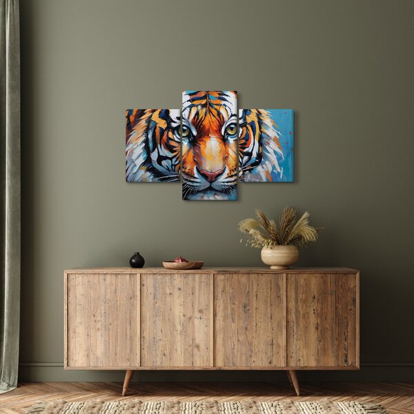 Kép - Tigris látképe, festmény (90x60 cm)