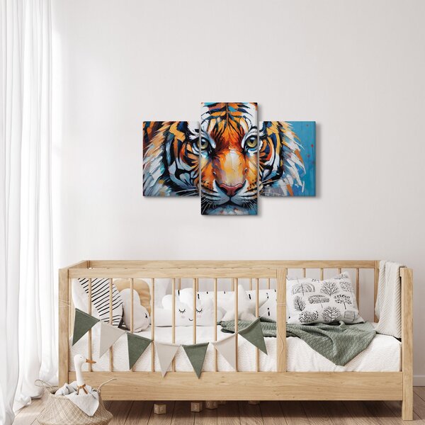 Kép - Tigris látképe, festmény (90x60 cm)