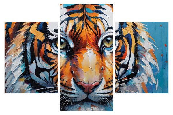 Kép - Tigris látképe, festmény (90x60 cm)