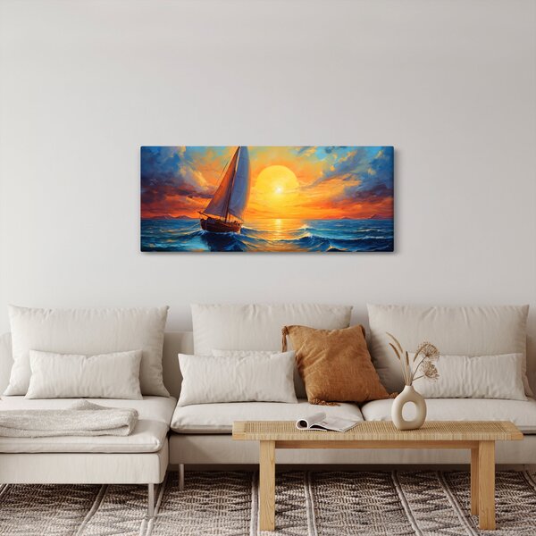 Kép - Vitorlások (120x50 cm)