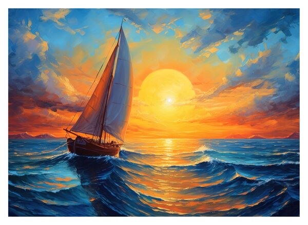Kép - Vitorlások (70x50 cm)