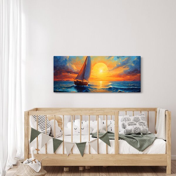 Kép - Vitorlások (120x50 cm)