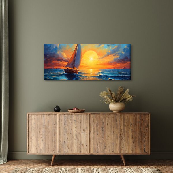 Kép - Vitorlások (120x50 cm)