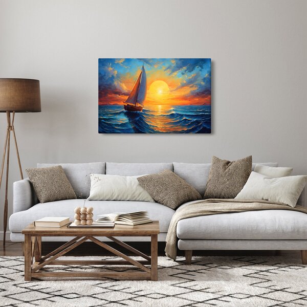 Kép - Vitorlások (90x60 cm)