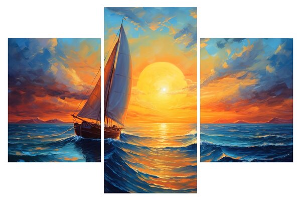 Kép - Vitorlások (90x60 cm)