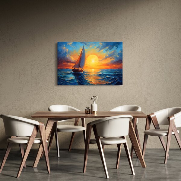Kép - Vitorlások (90x60 cm)
