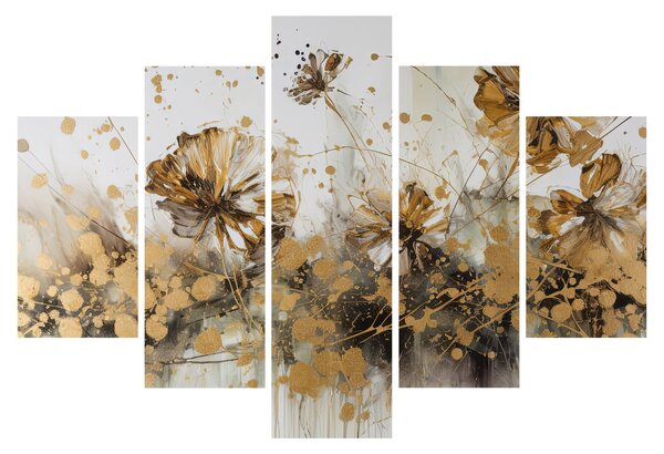 Kép - Absztrakt virágos festmény (150x105 cm)