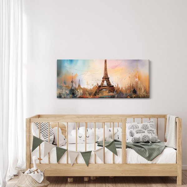 Kép - Az Eiffel-torony festménye (120x50 cm)