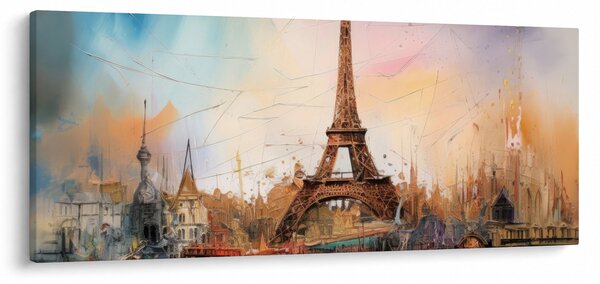Kép - Az Eiffel-torony festménye (120x50 cm)