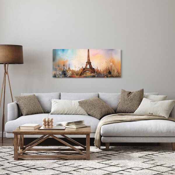 Kép - Az Eiffel-torony festménye (120x50 cm)
