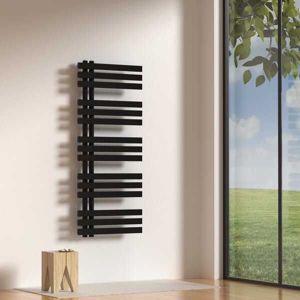 [neu.haus] Törölközőszárító radiátor Slidre 120x50 cm fekete