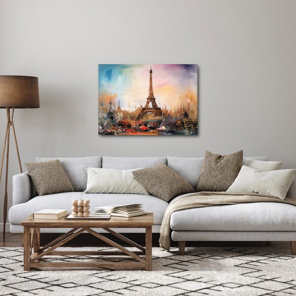 Kép - Az Eiffel-torony festménye (70x50 cm)