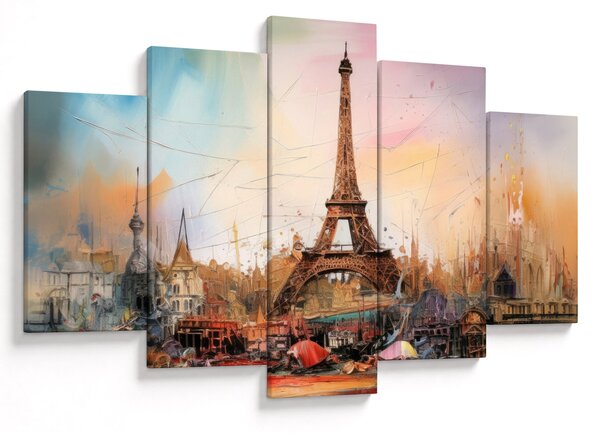 Kép - Az Eiffel-torony festménye (150x105 cm)