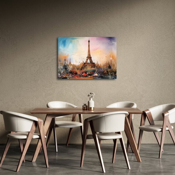 Kép - Az Eiffel-torony festménye (70x50 cm)