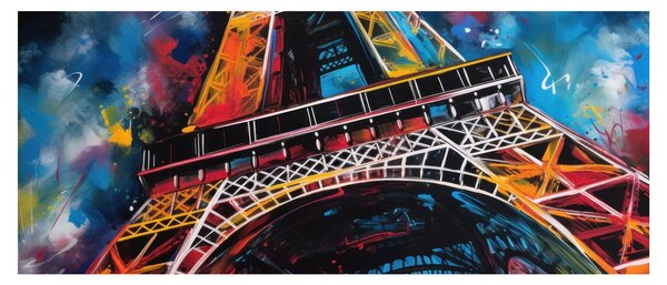 Kép - Az Eiffel-torony festménye II. (120x50 cm)