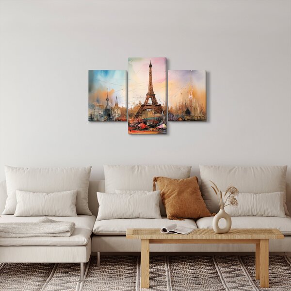 Kép - Az Eiffel-torony festménye (90x60 cm)