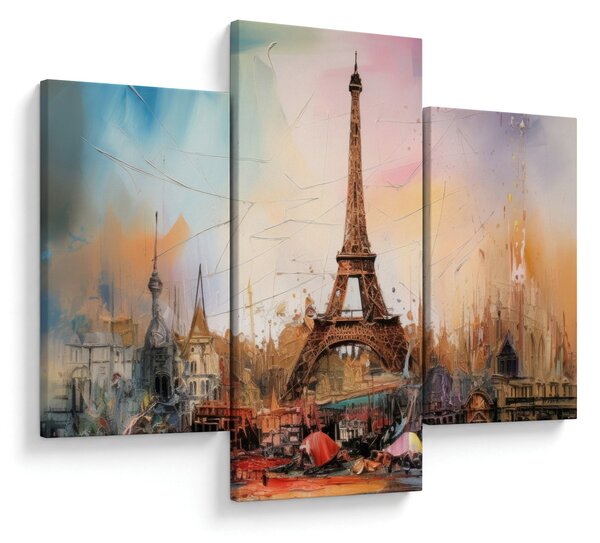 Kép - Az Eiffel-torony festménye (90x60 cm)