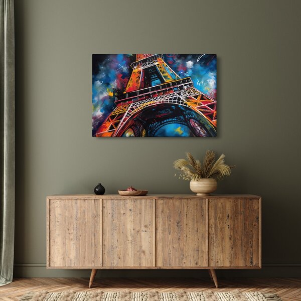 Kép - Az Eiffel-torony festménye II. (90x60 cm)