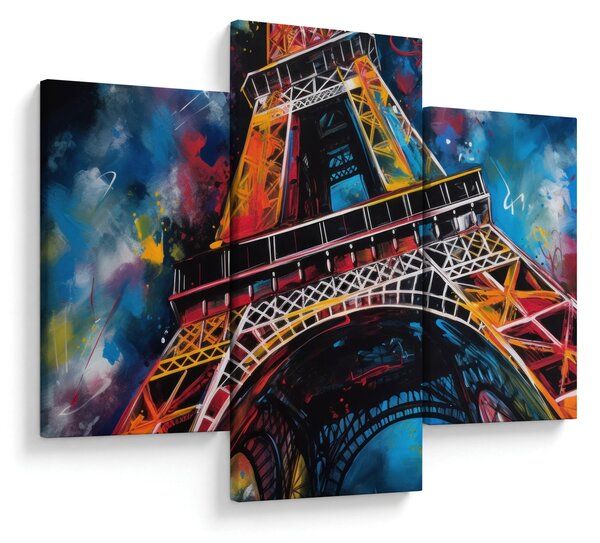 Kép - Az Eiffel-torony festménye II. (90x60 cm)