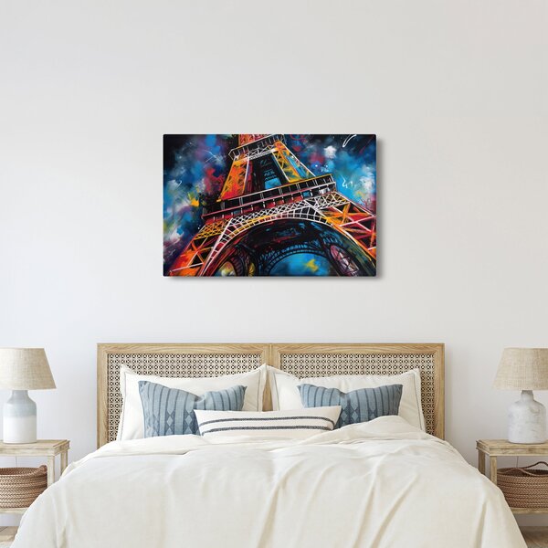 Kép - Az Eiffel-torony festménye II. (90x60 cm)