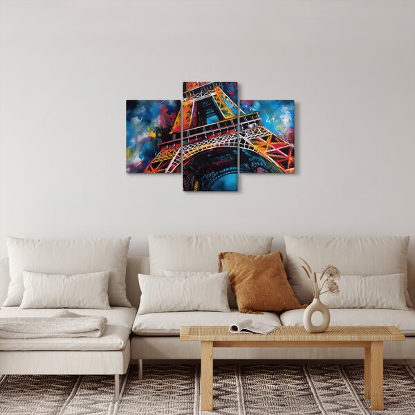 Kép - Az Eiffel-torony festménye II. (90x60 cm)