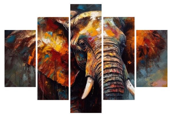 Kép - Egy elefánt festése (150x105 cm)