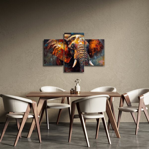 Kép - Egy elefánt festése (90x60 cm)