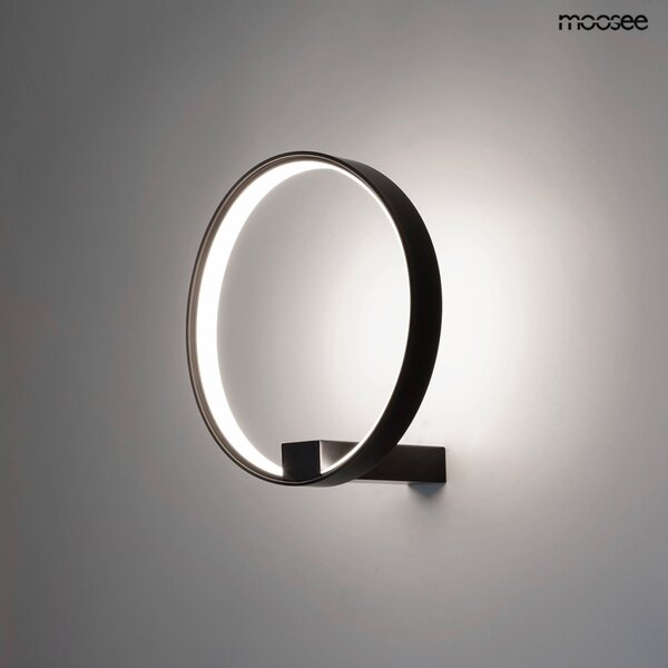 MOOSEE CIRCLE WALL fali lámpa fekete