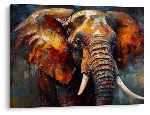 Kép - Egy elefánt festése (70x50 cm)