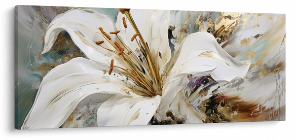 Kép - Absztrakció liliommal (120x50 cm)