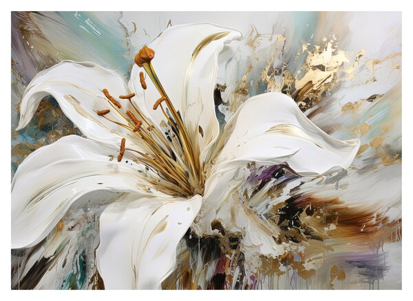 Kép - Absztrakció liliommal (70x50 cm)