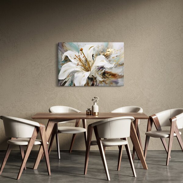 Kép - Absztrakció liliommal (90x60 cm)