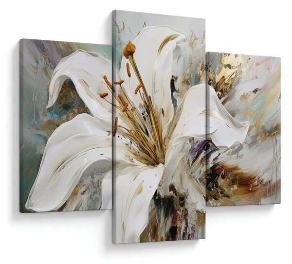 Kép - Absztrakció liliommal (90x60 cm)